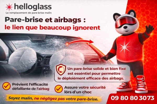 Pare-brise et airbags